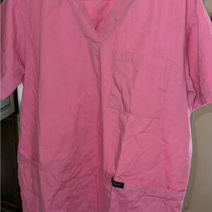Pink V-Neck women’s scrub set
